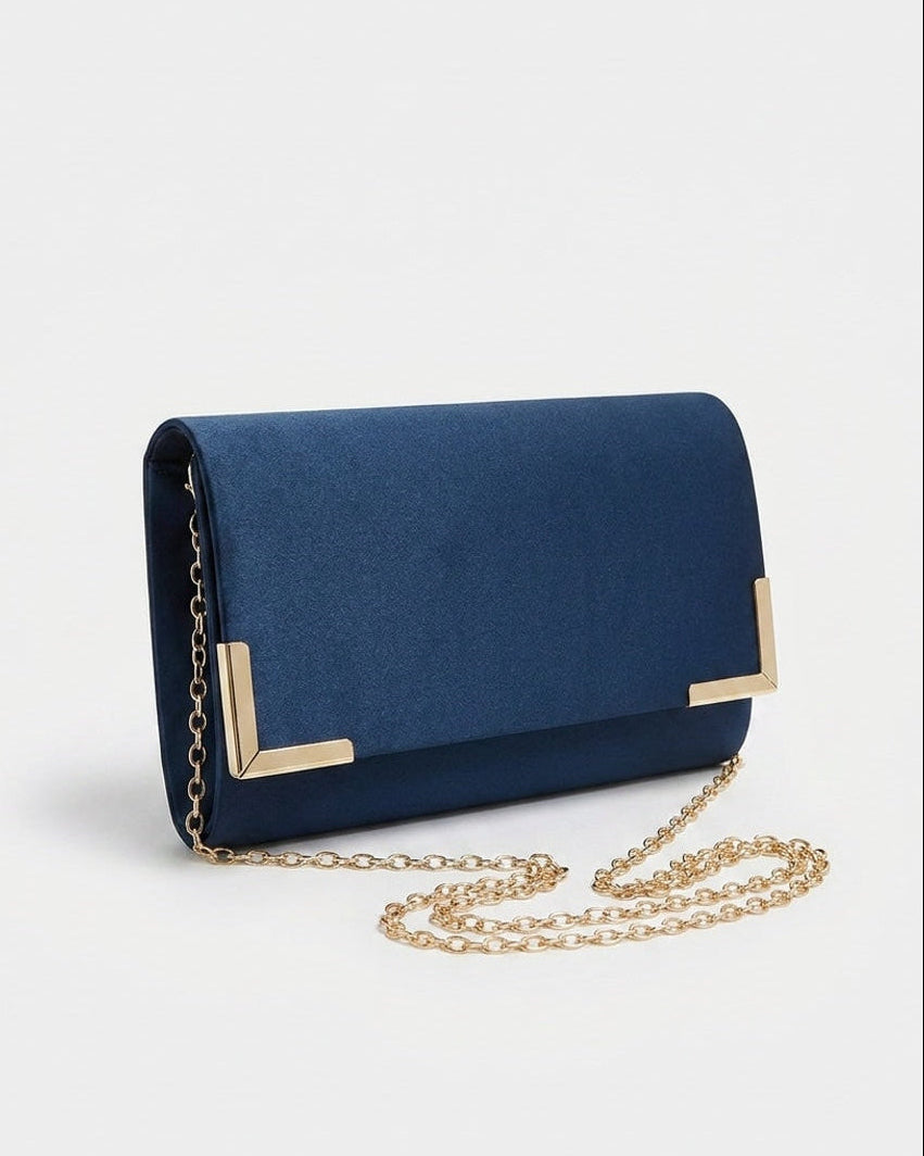 Chain Strap Envelope Clutch Bag