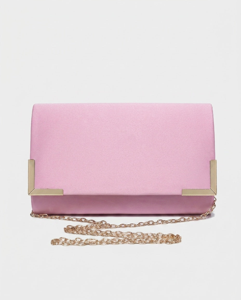 Chain Strap Envelope Clutch Bag
