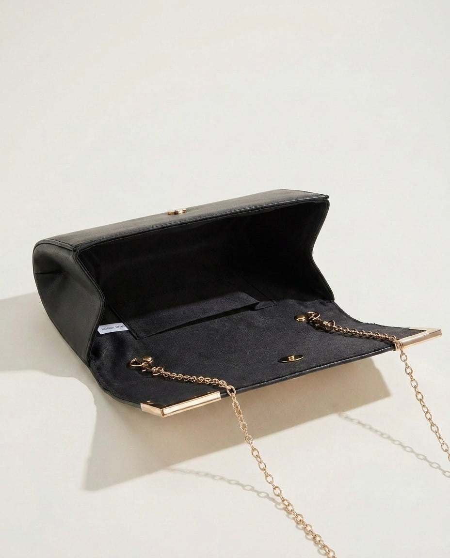 Chain Strap Envelope Clutch Bag