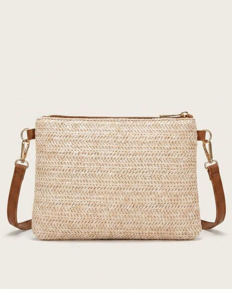 Slim Woven Crossbody Bag