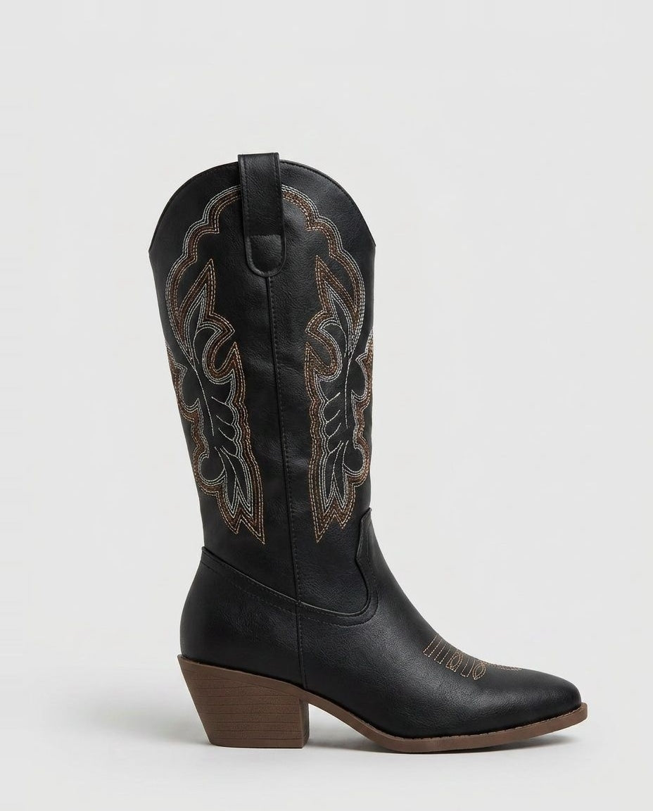 Embroidered Western Cowboy Boots