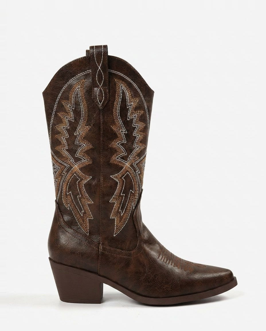 Embroidered Western Cowboy Boots