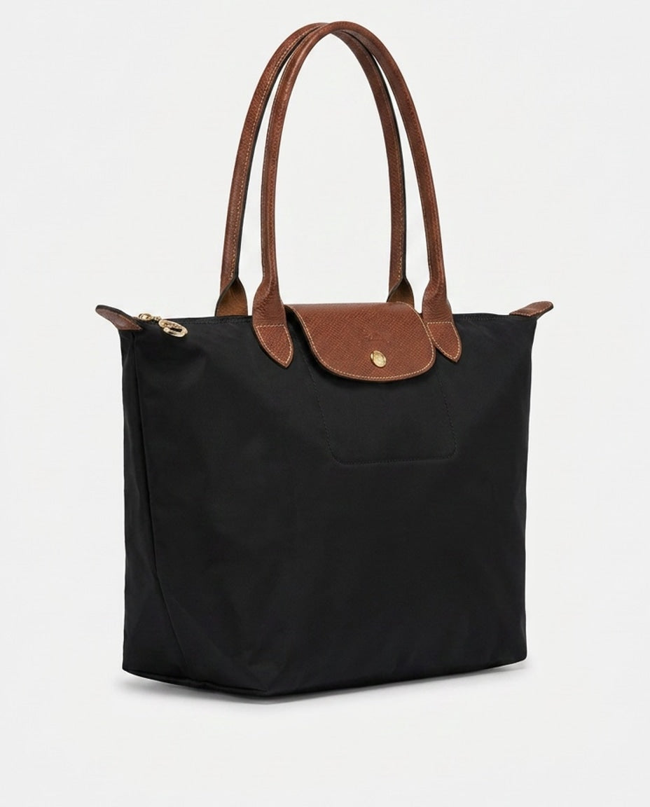 Structured Flap Pocket Tote Bag