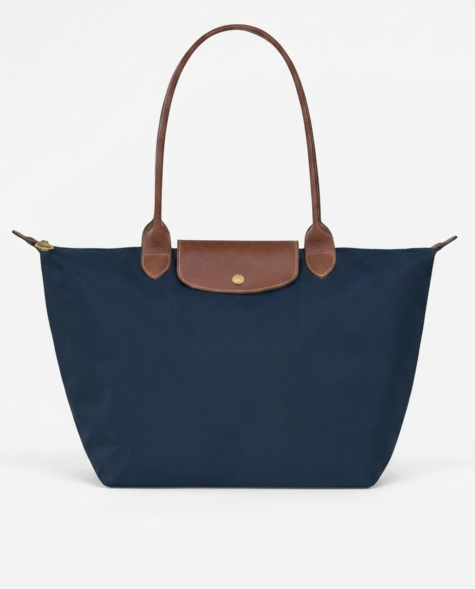 Structured Flap Pocket Tote Bag