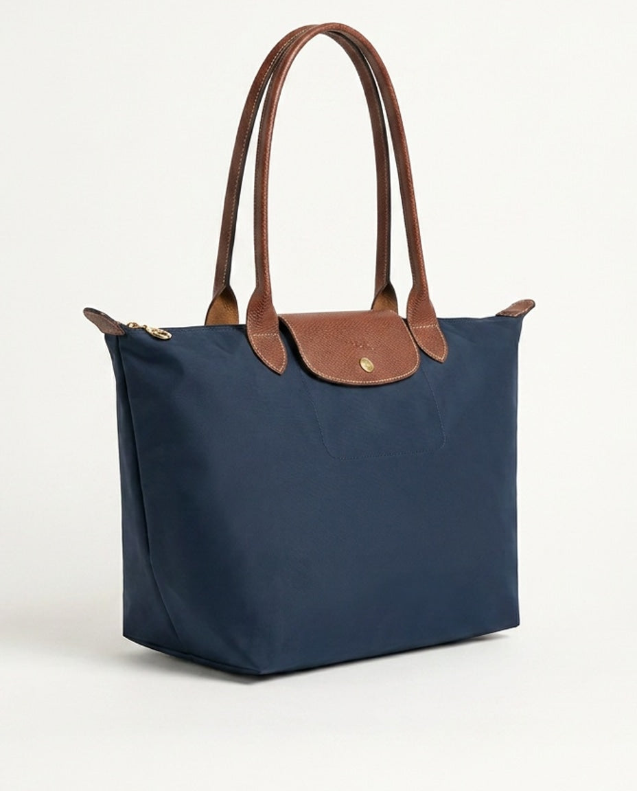 Structured Flap Pocket Tote Bag