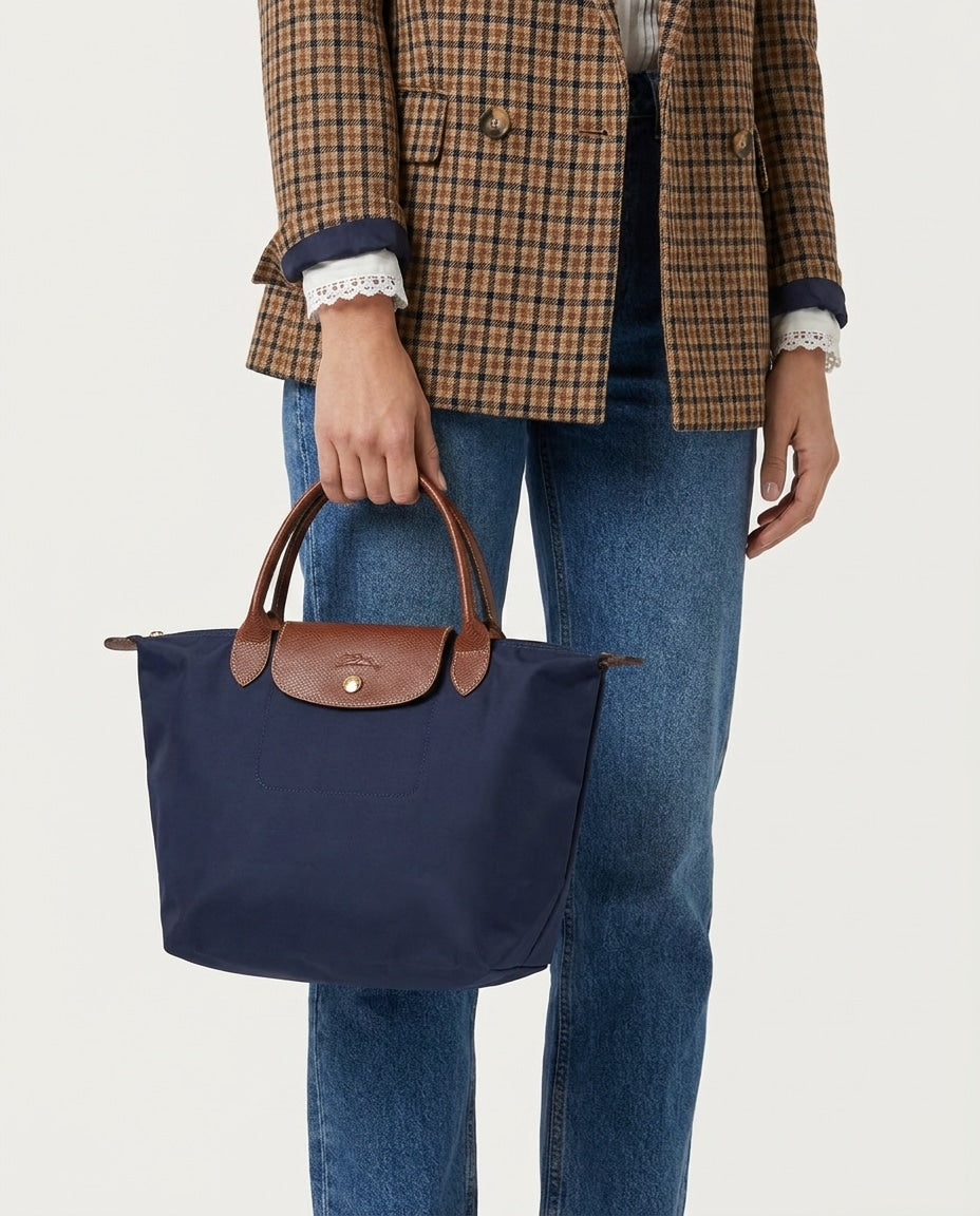 Structured Flap Pocket Tote Bag