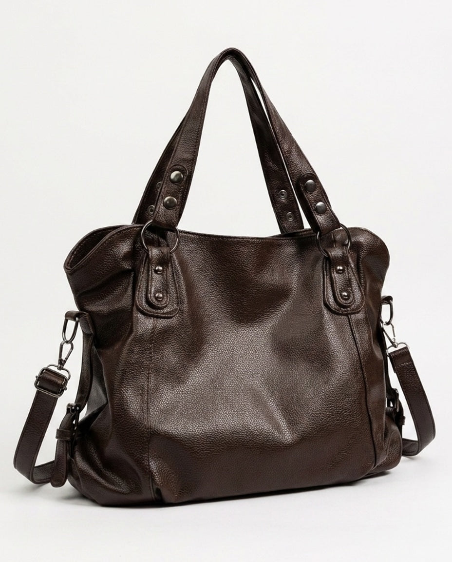 Slouchy Double Handle Crossbody Bag