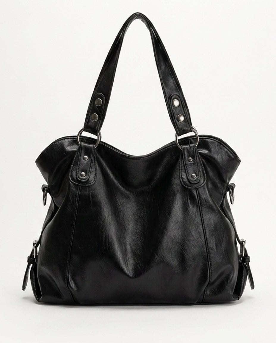 Slouchy Double Handle Crossbody Bag