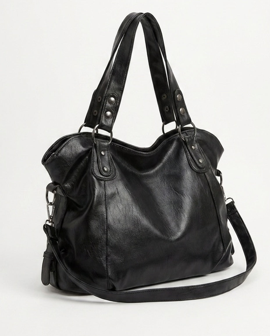 Slouchy Double Handle Crossbody Bag
