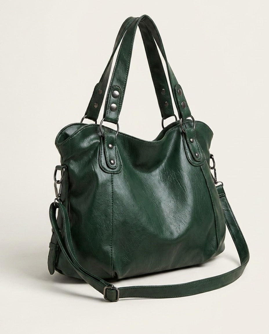 Slouchy Double Handle Crossbody Bag