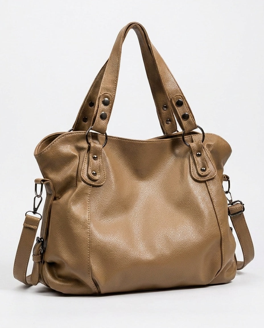 Slouchy Double Handle Crossbody Bag