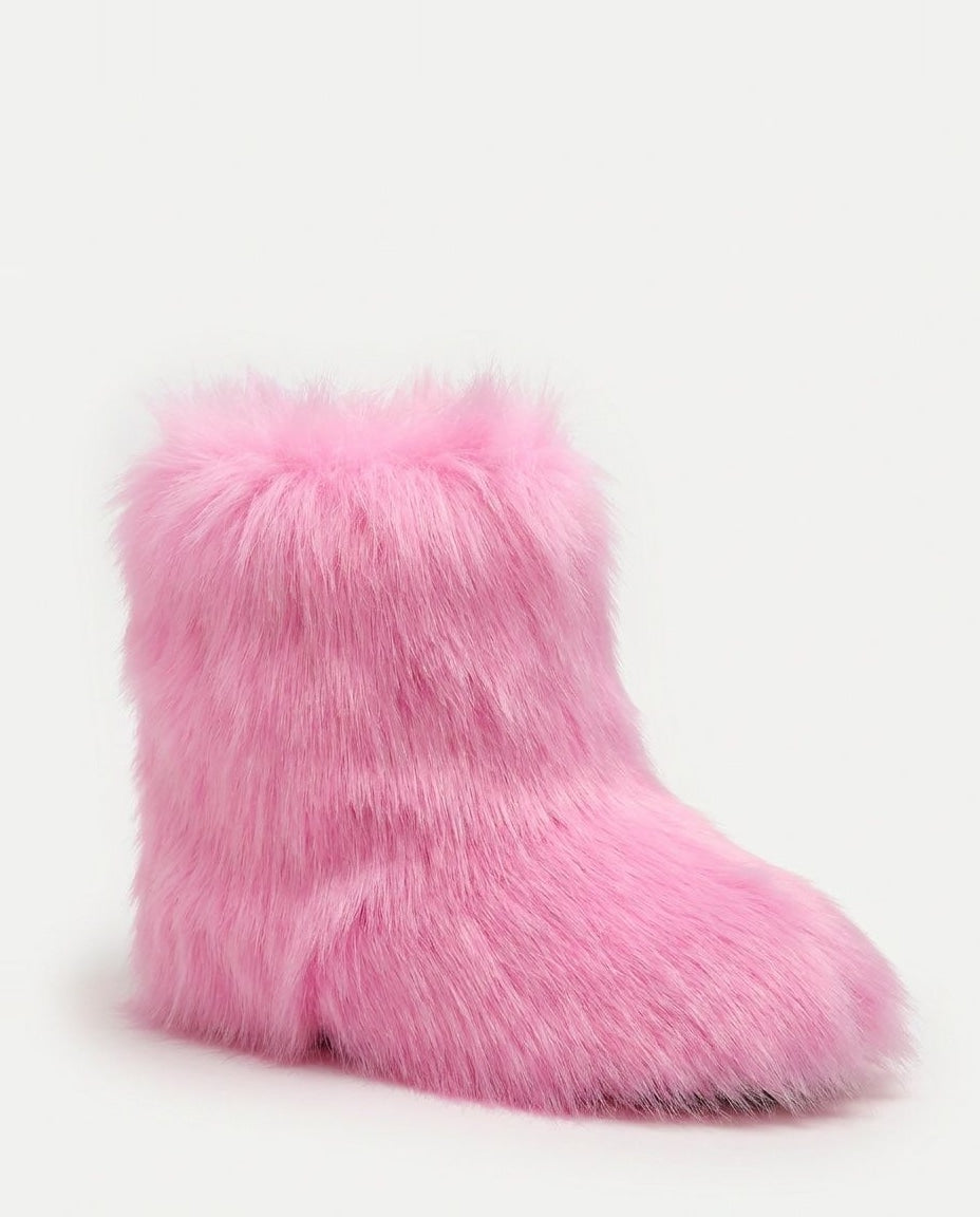 Chunky Shaggy Ankle Boots