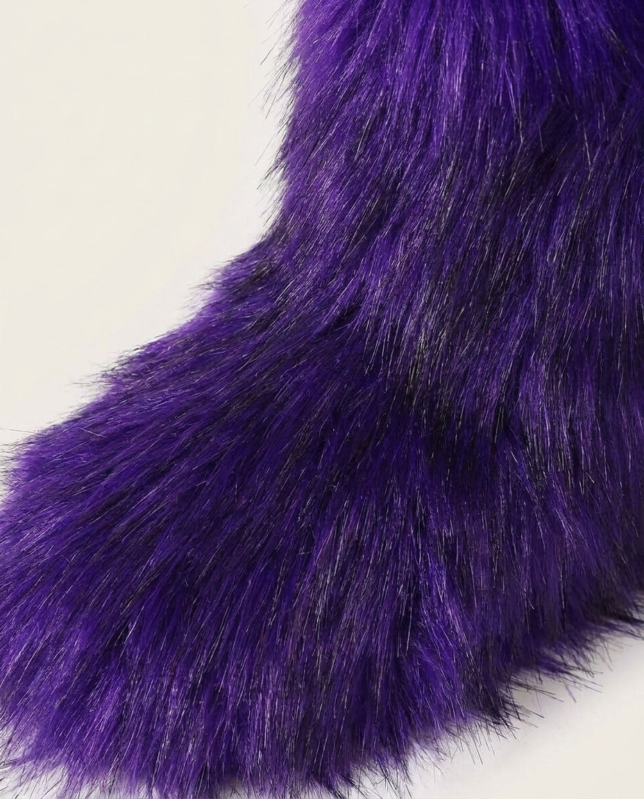 Chunky Shaggy Ankle Boots