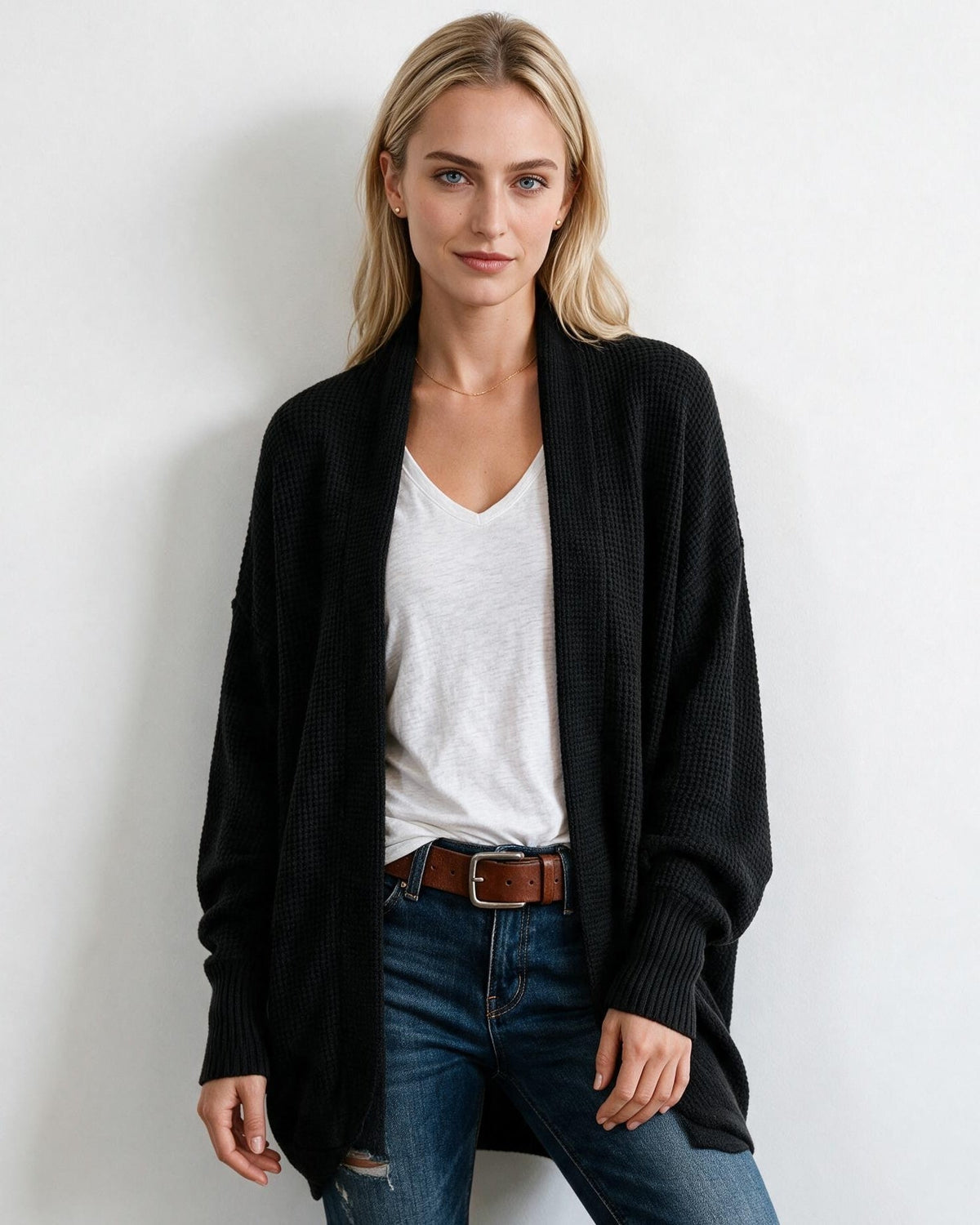 Dolman Sleeve Longline Cardigan