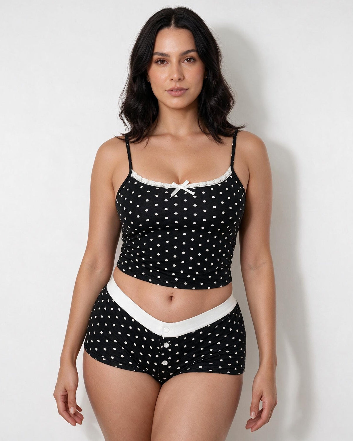 Polka Dot Cami & Shorts Pyjama Set