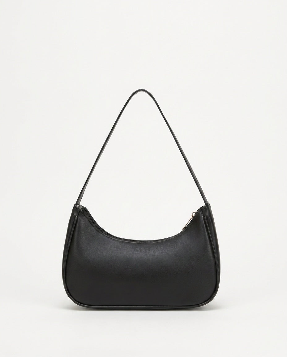 Zip-Top Crescent Mini Handbag