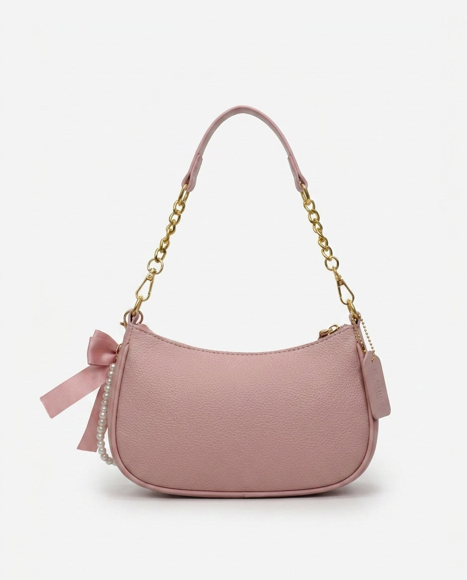 Chain Strap Crescent Crossbody Bag