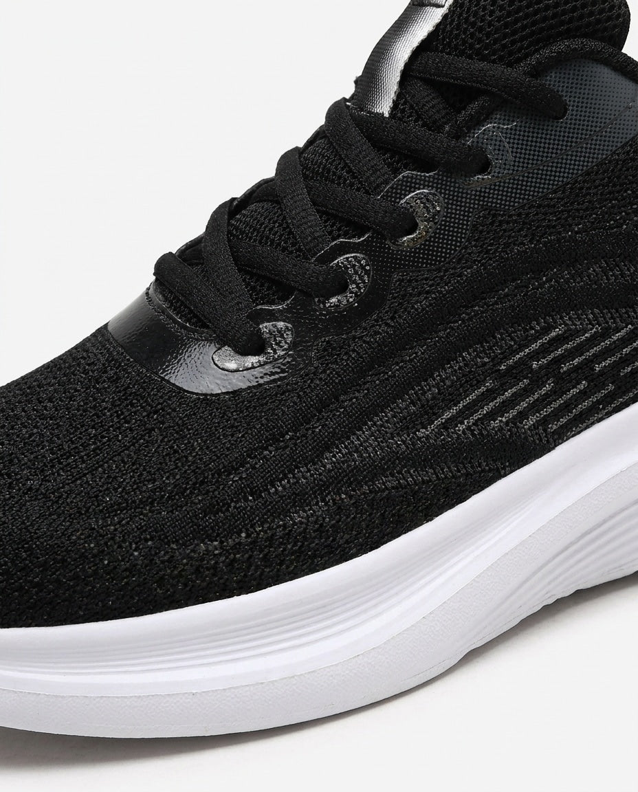 Chunky Wave-Sole Low-Top Lace-Up Trainers