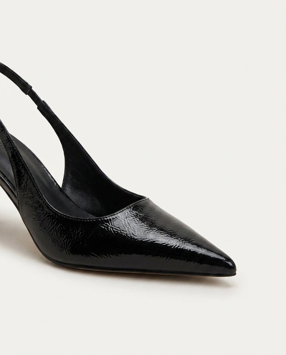 Pointed Toe Slingback Heels