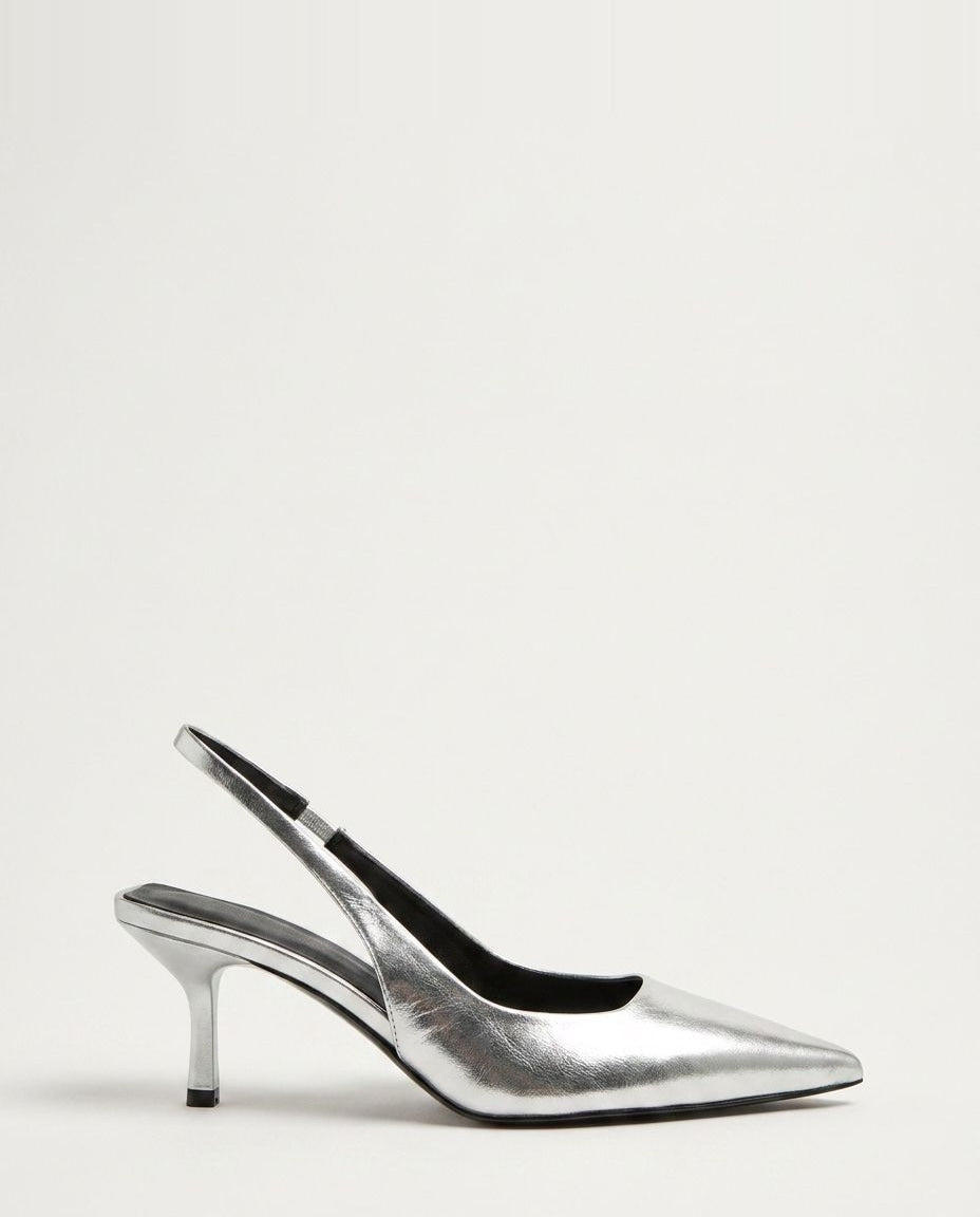 Pointed Toe Slingback Heels