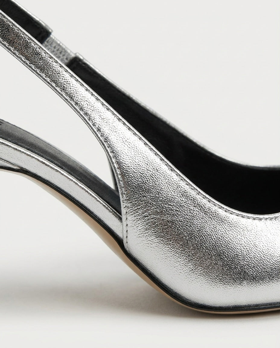 Pointed Toe Slingback Heels