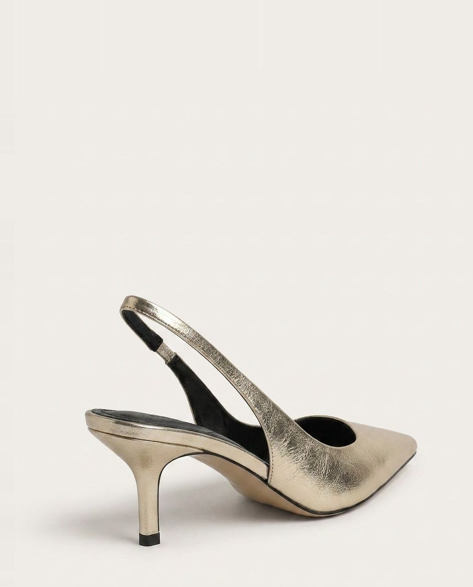 Pointed Toe Slingback Heels