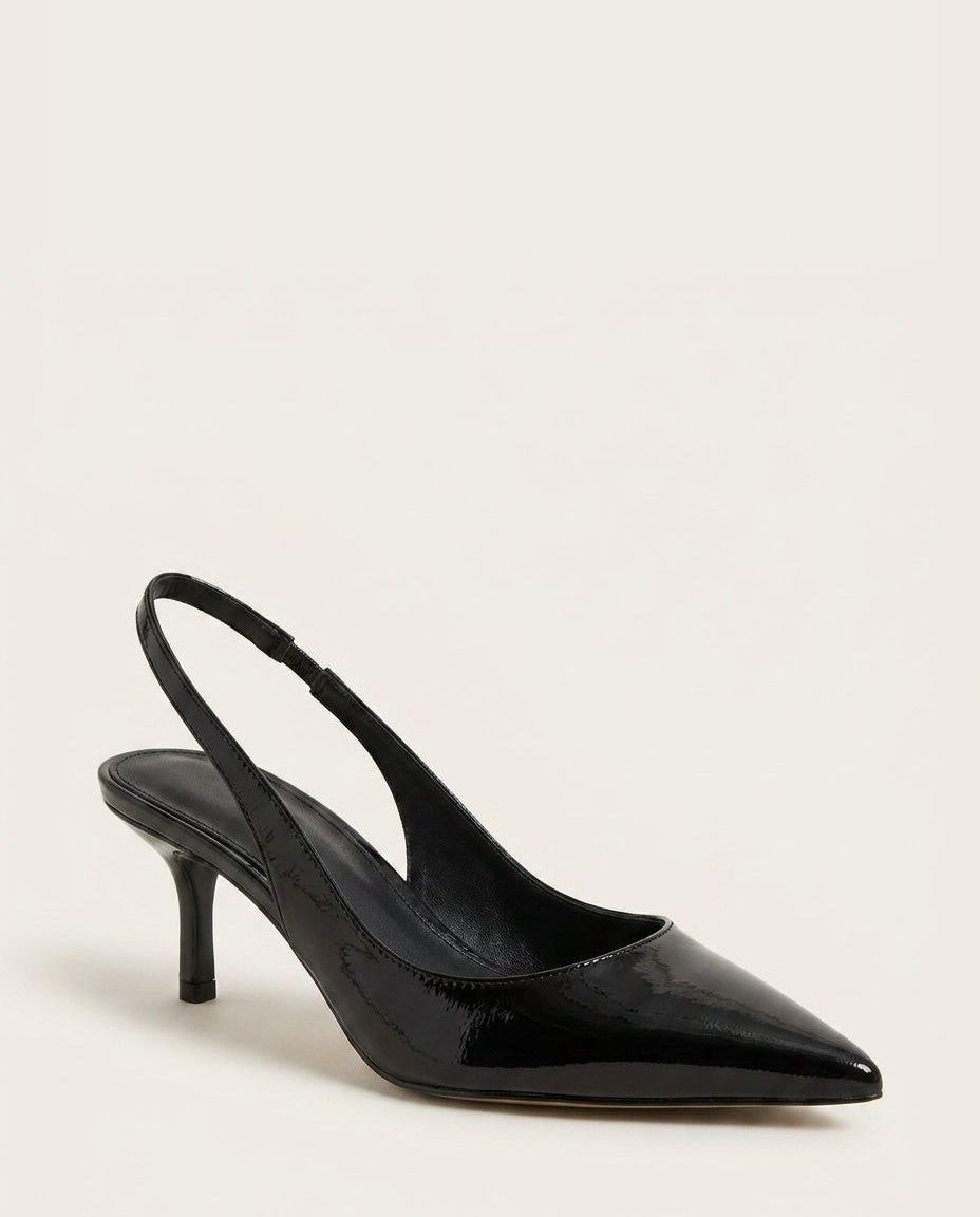 Pointed Toe Slingback Heels