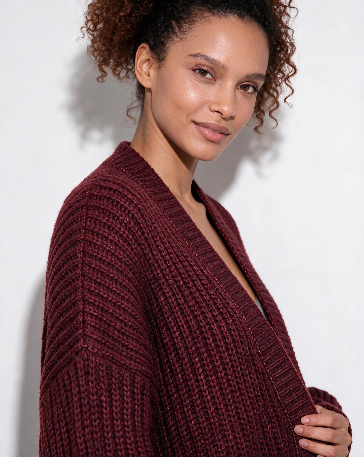 Oversized Open-Front Longline Cardigan