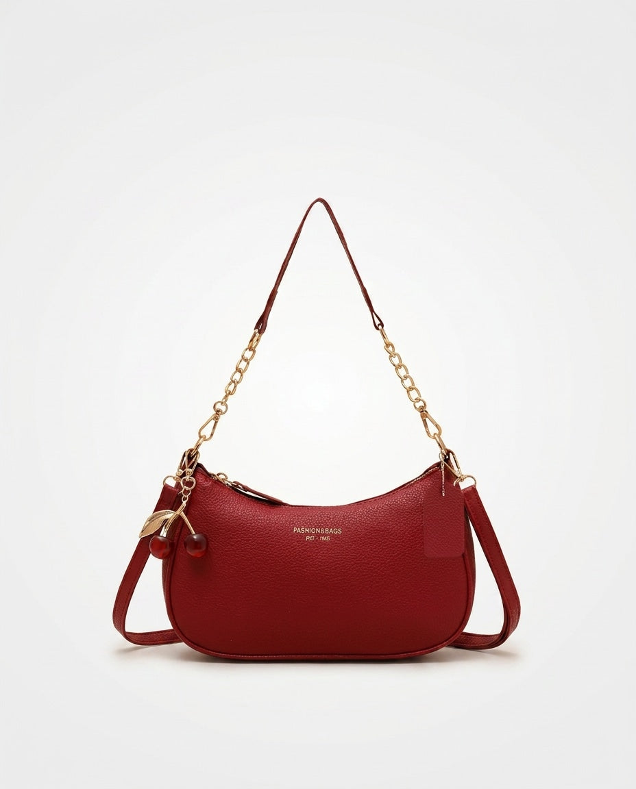 Small Chain Strap Crescent Crossbody Bag