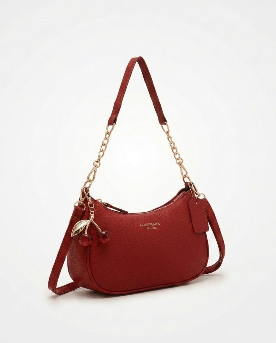 Small Chain Strap Crescent Crossbody Bag