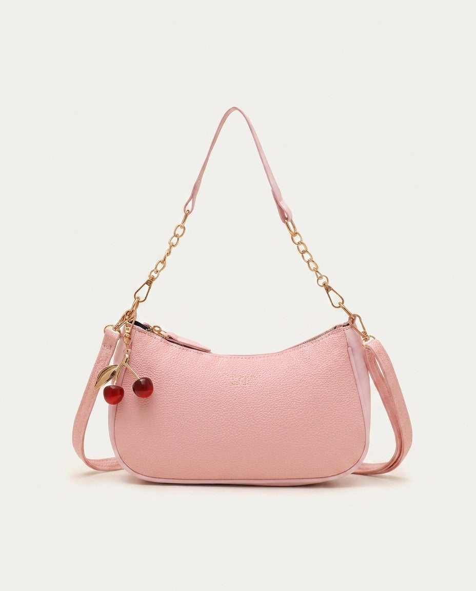 Small Chain Strap Crescent Crossbody Bag
