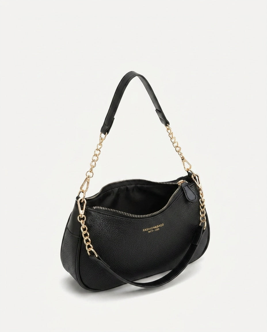 Small Chain Strap Crescent Crossbody Bag