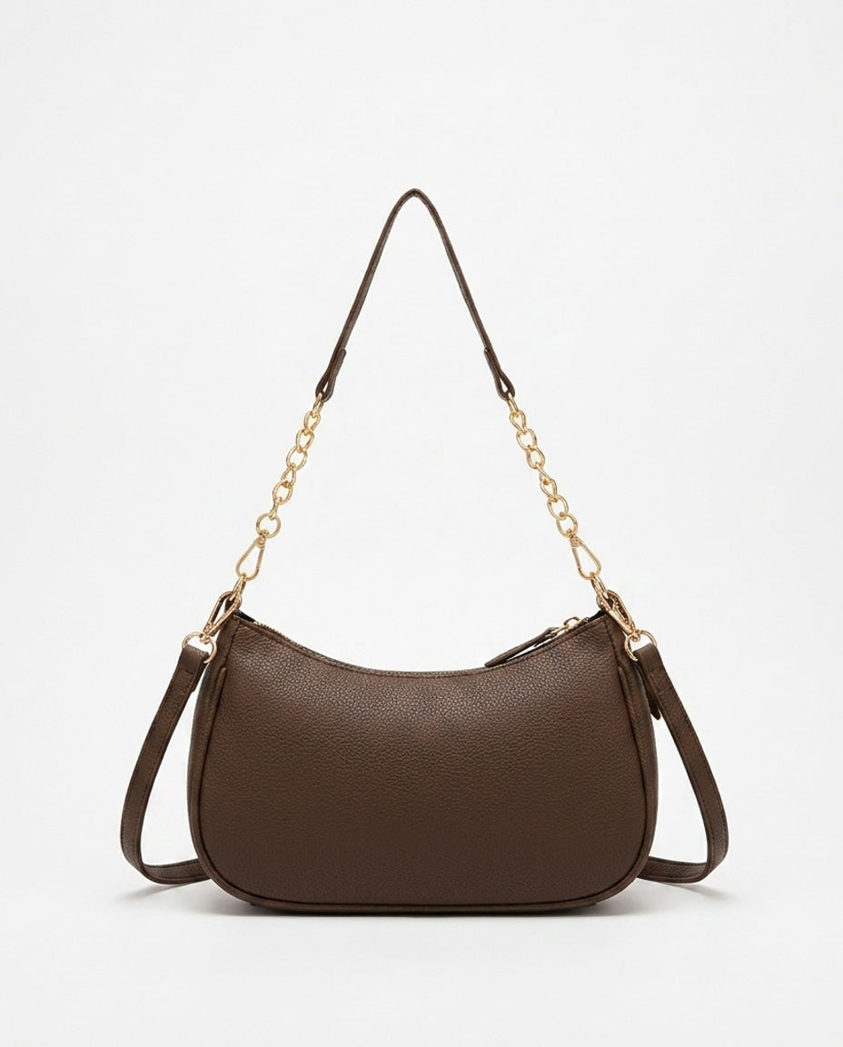 Small Chain Strap Crescent Crossbody Bag