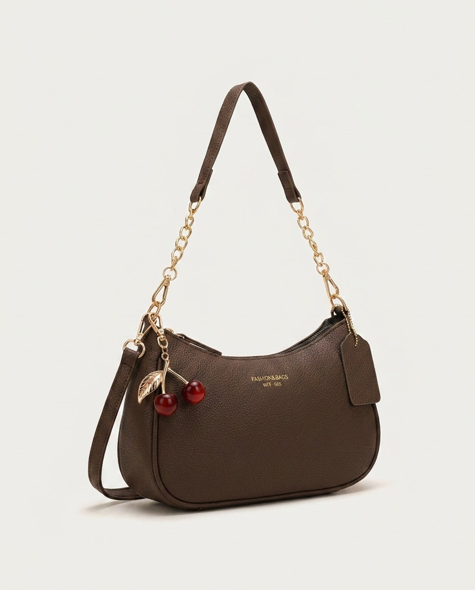 Small Chain Strap Crescent Crossbody Bag