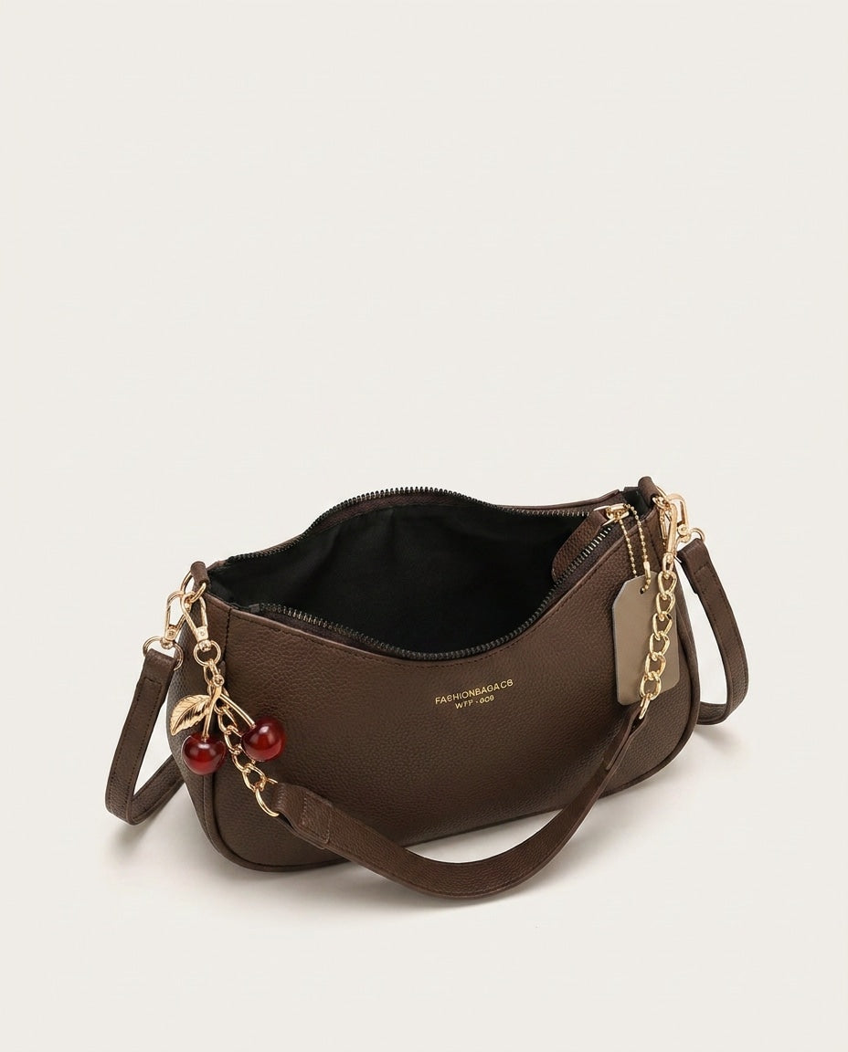 Small Chain Strap Crescent Crossbody Bag