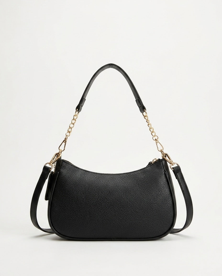Small Chain Strap Crescent Crossbody Bag
