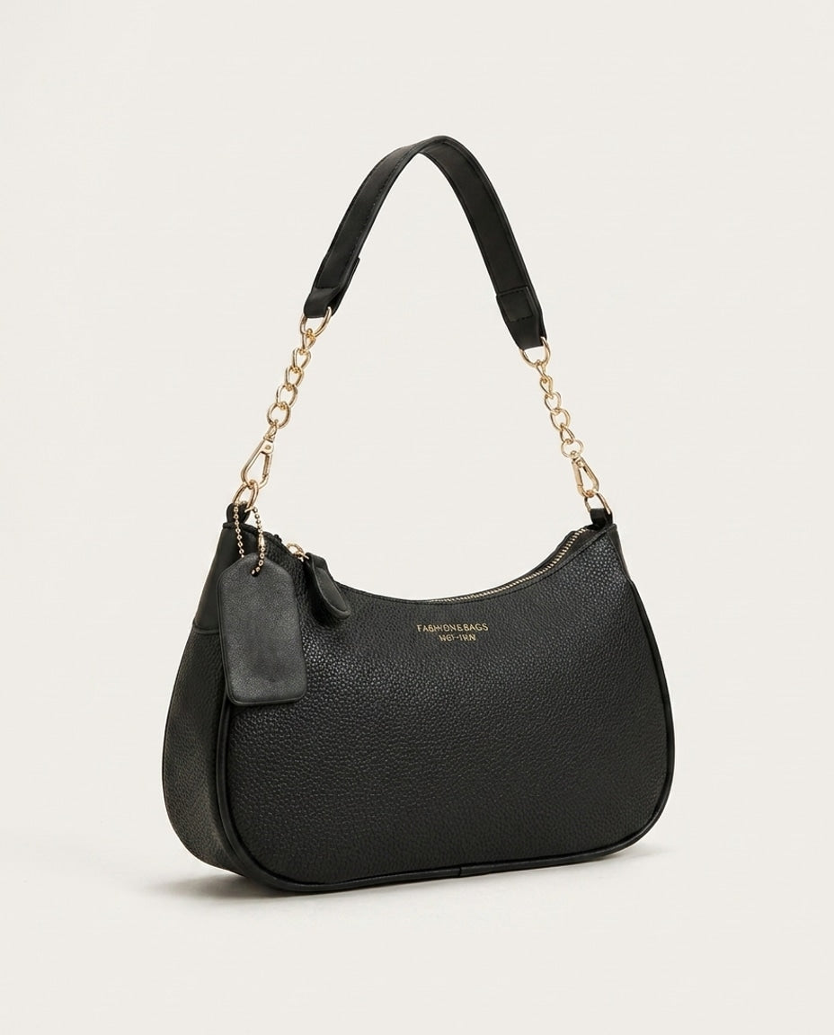 Small Chain Strap Crescent Crossbody Bag