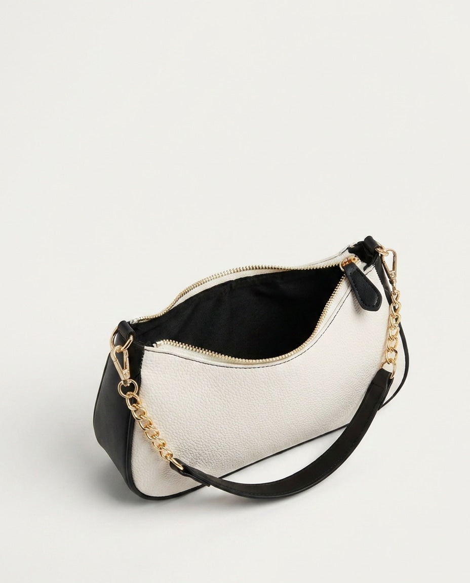 Small Chain Strap Crescent Crossbody Bag