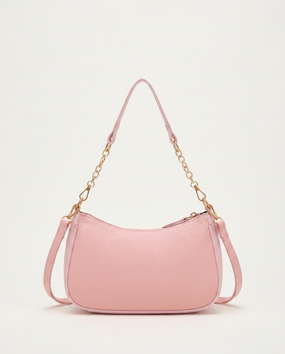 Small Chain Strap Crescent Crossbody Bag
