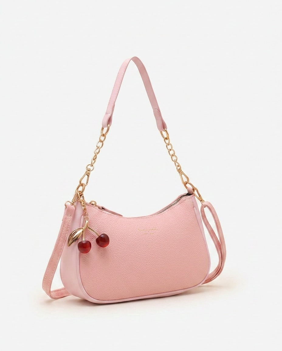 Small Chain Strap Crescent Crossbody Bag
