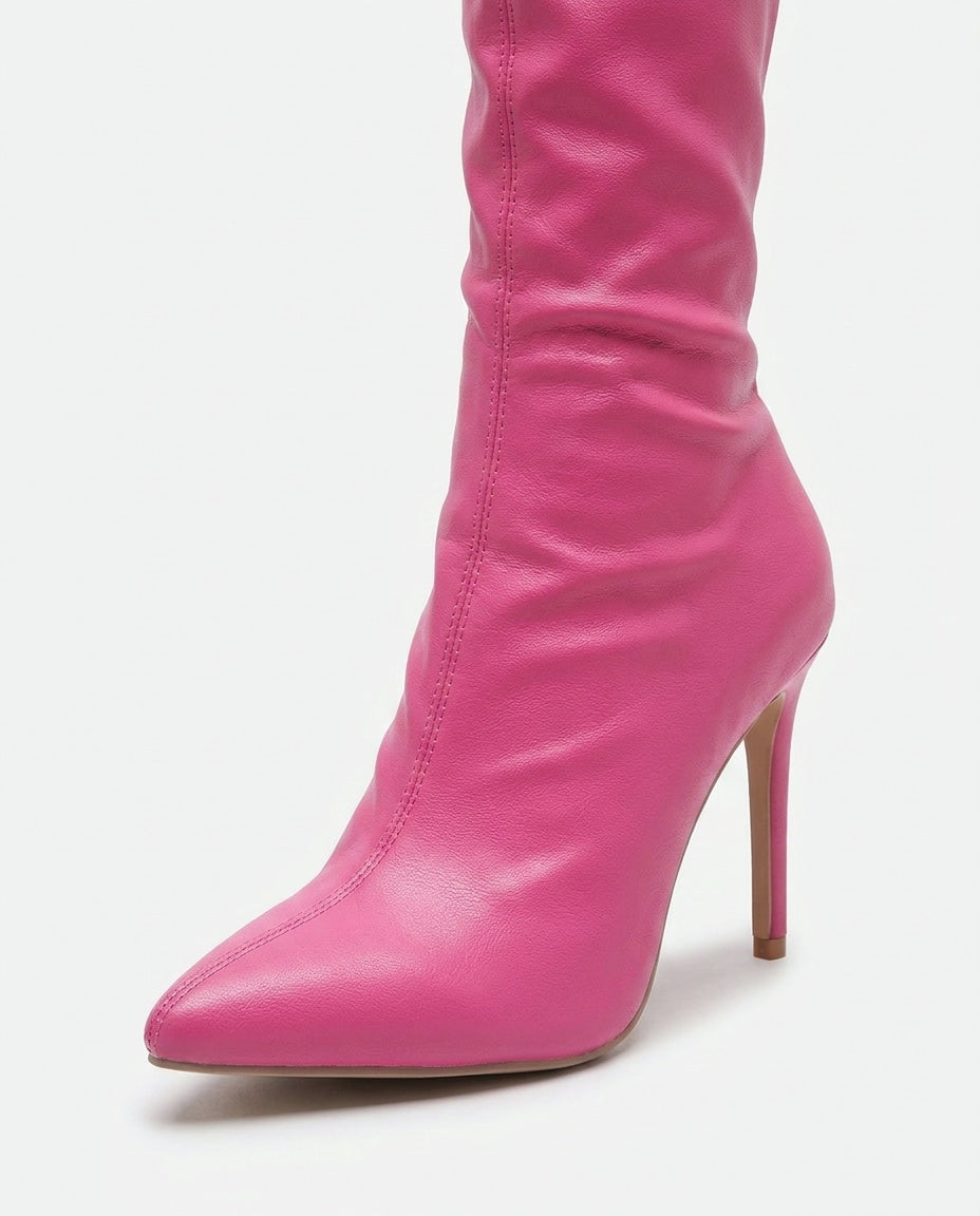 Pointed Toe Stiletto Thigh-High Boots