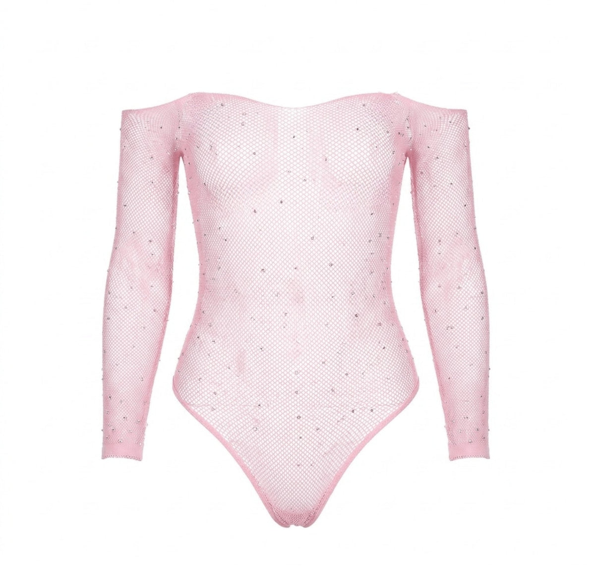 Rhinestone Fishnet Bodysuit