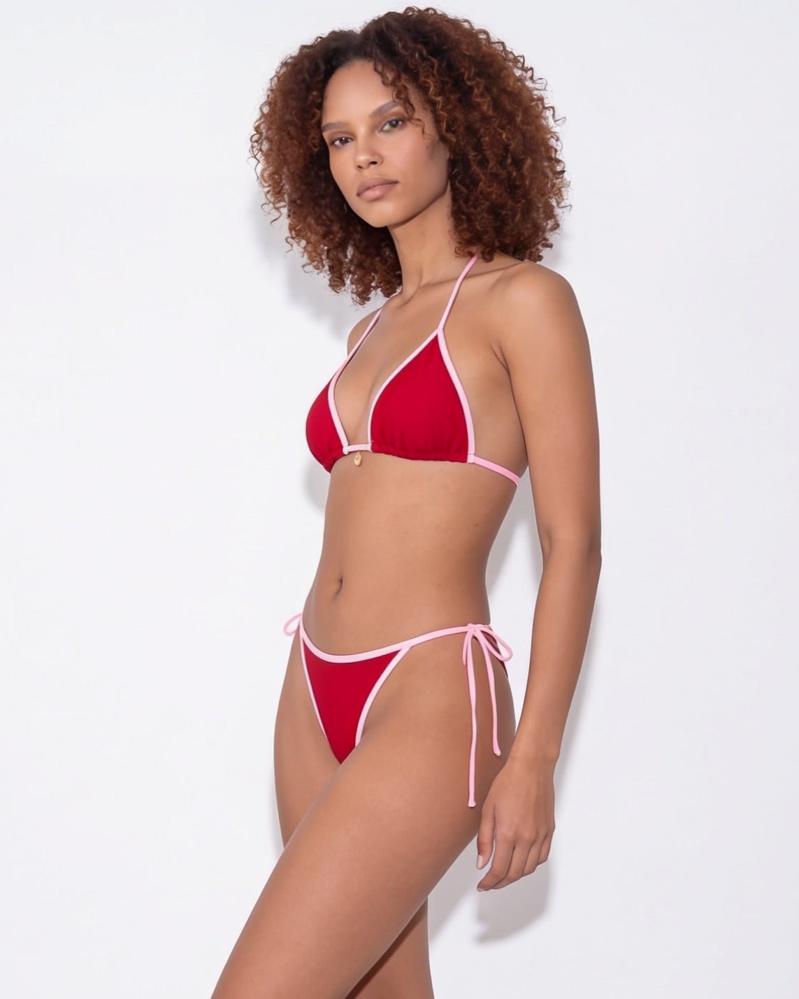Contrast Binding Triangle Bikini