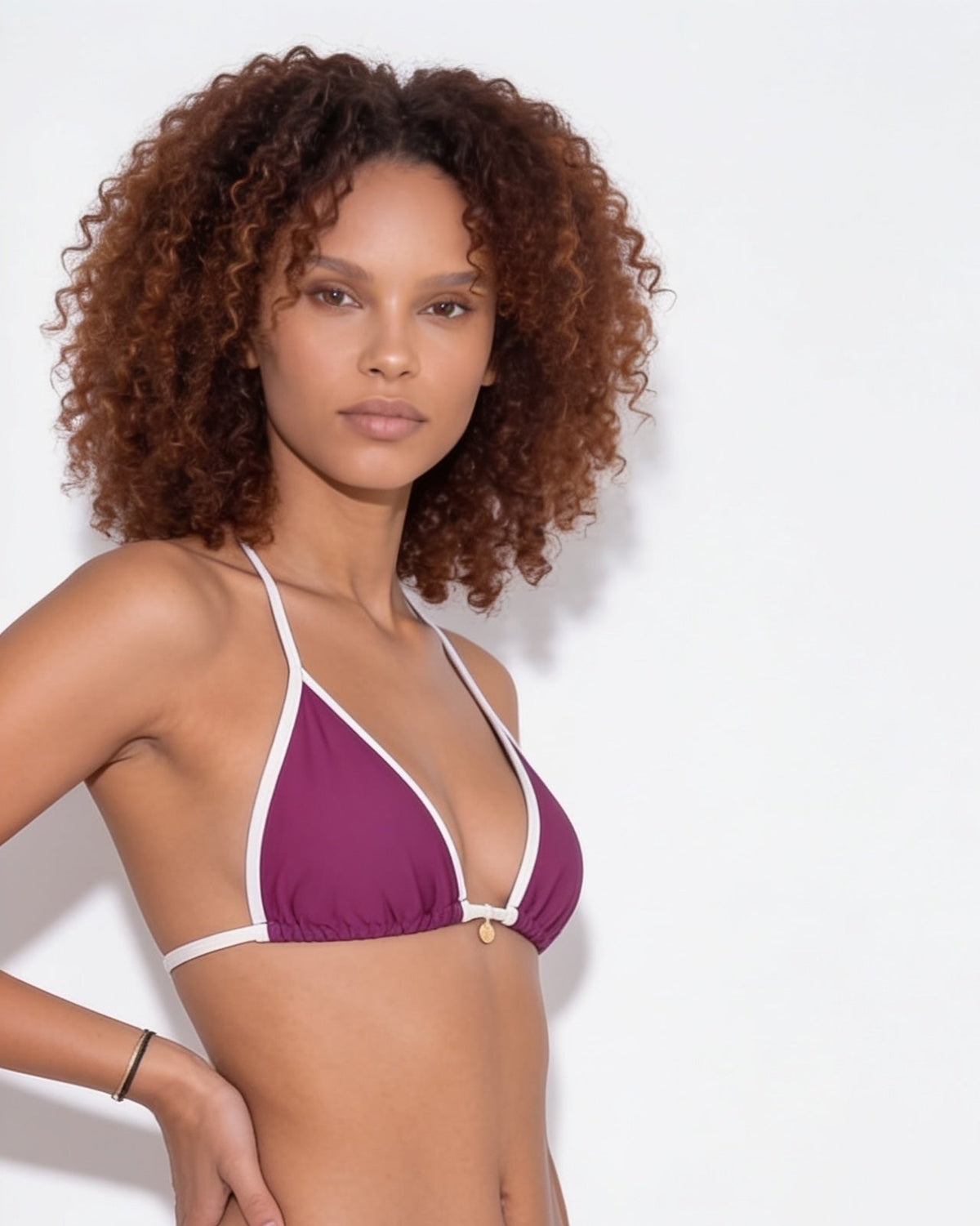 Contrast Binding Triangle Bikini