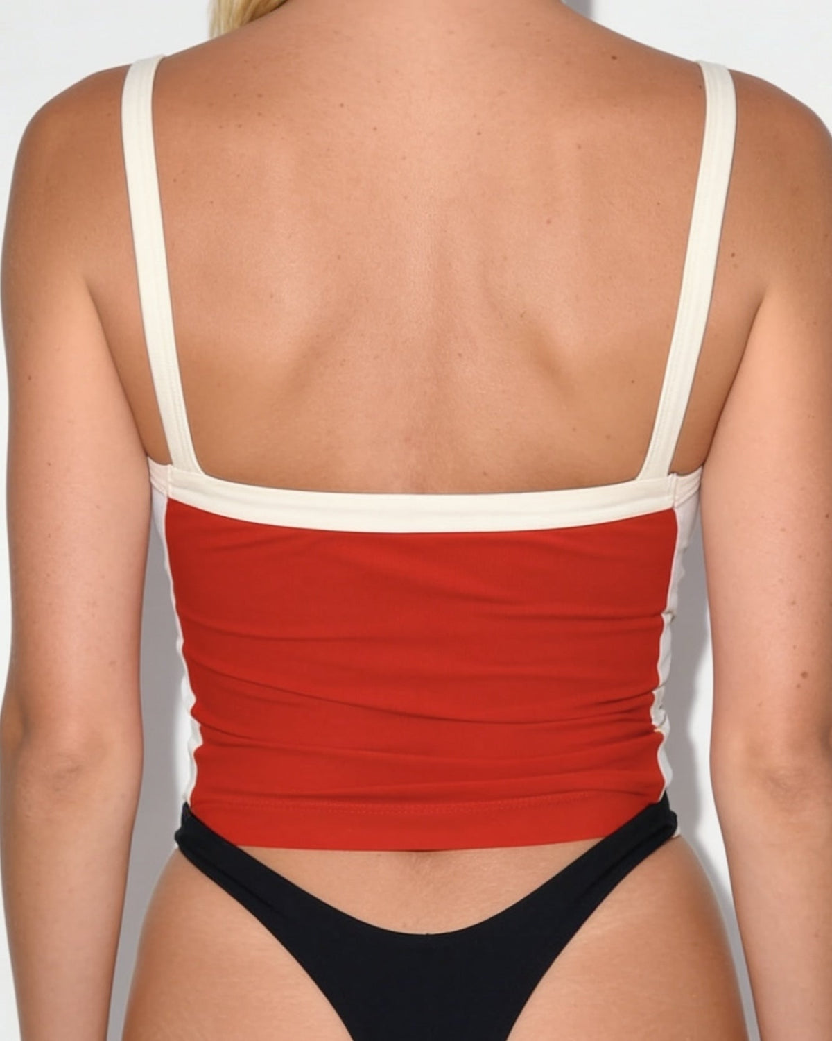 Contrast Trim Cami Crop Top
