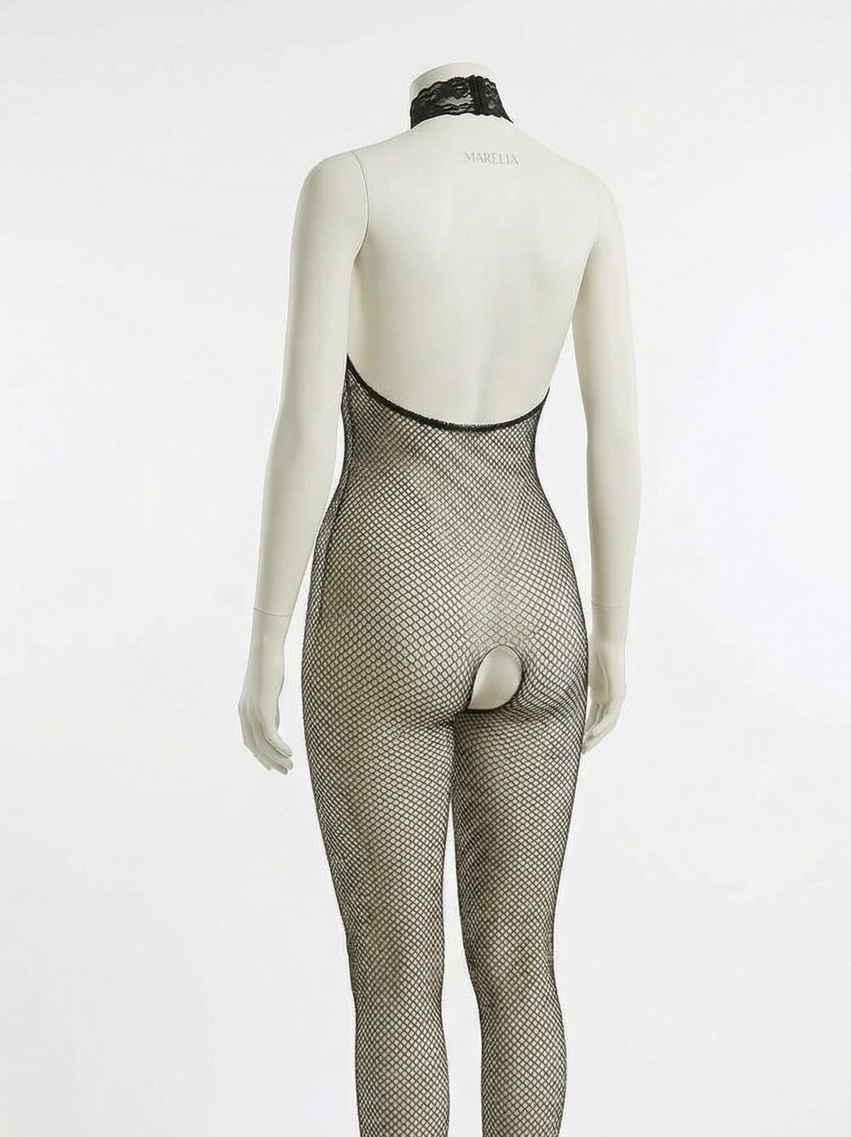 Crotchless Open Cup Fishnet Bodystocking