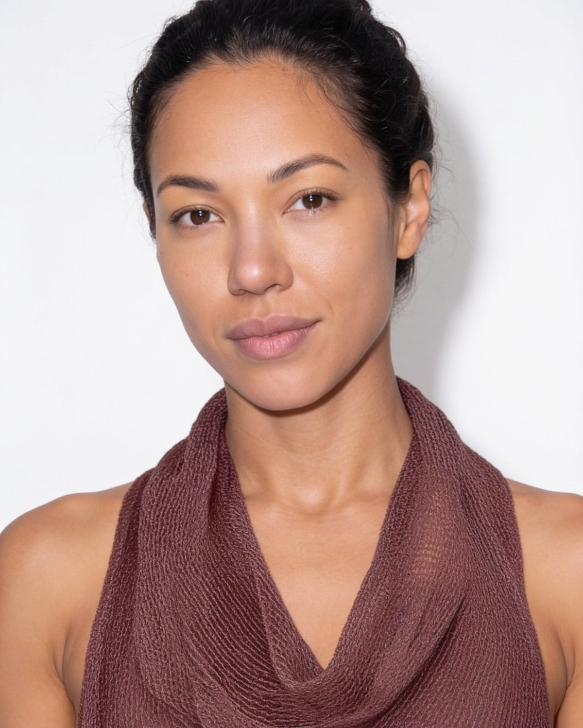 Draped Cowl Neck Top