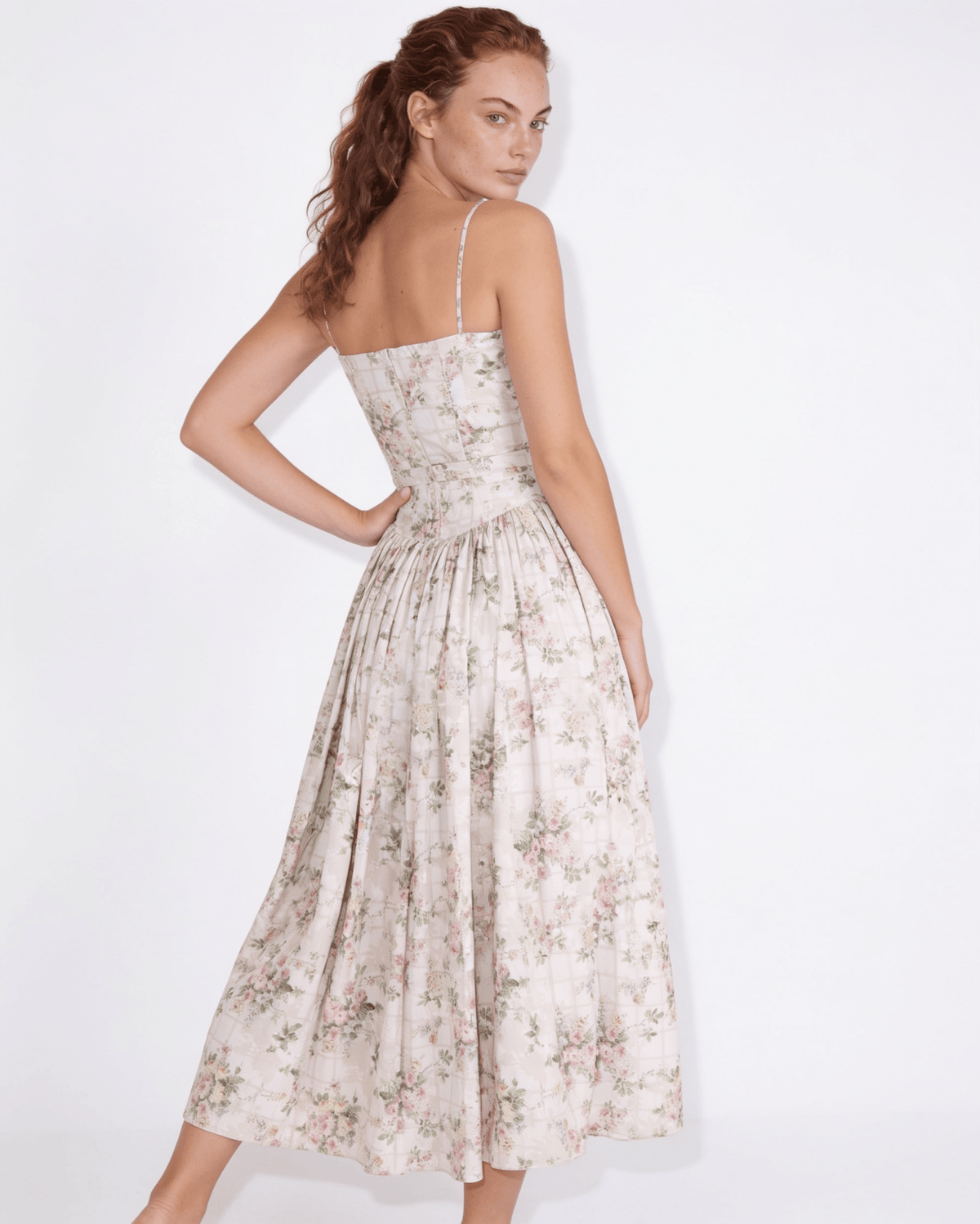 Floral Corset Maxi Dress