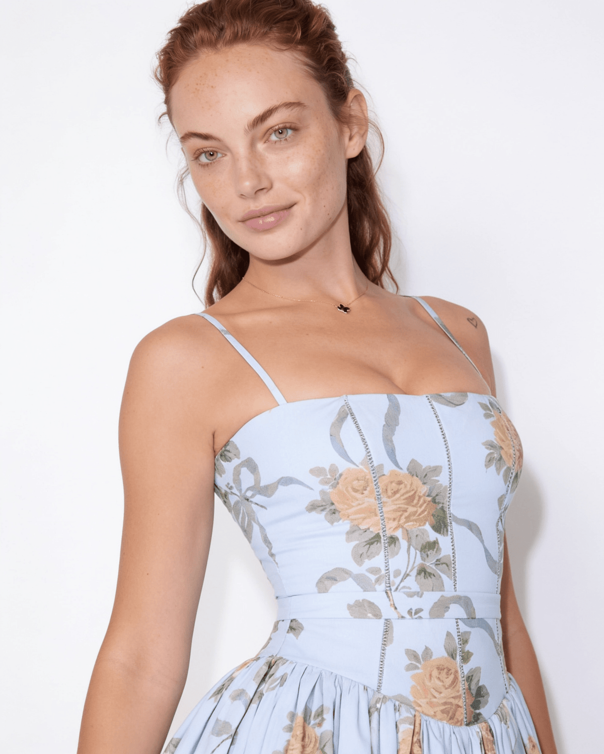 Floral Corset Maxi Dress
