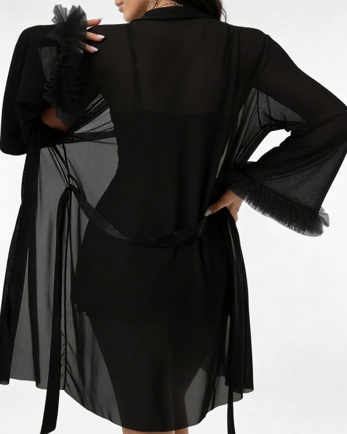 Lace Chemise and Robe Set